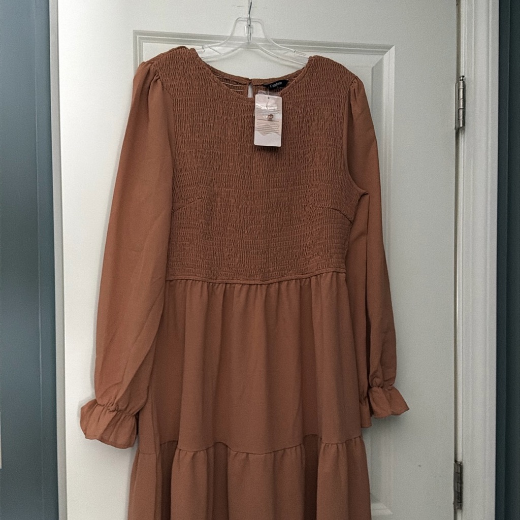 Brand New! Light Brown Dress.